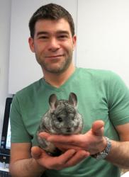 John and Baron von Fuzzy Pants the Chinchilla
